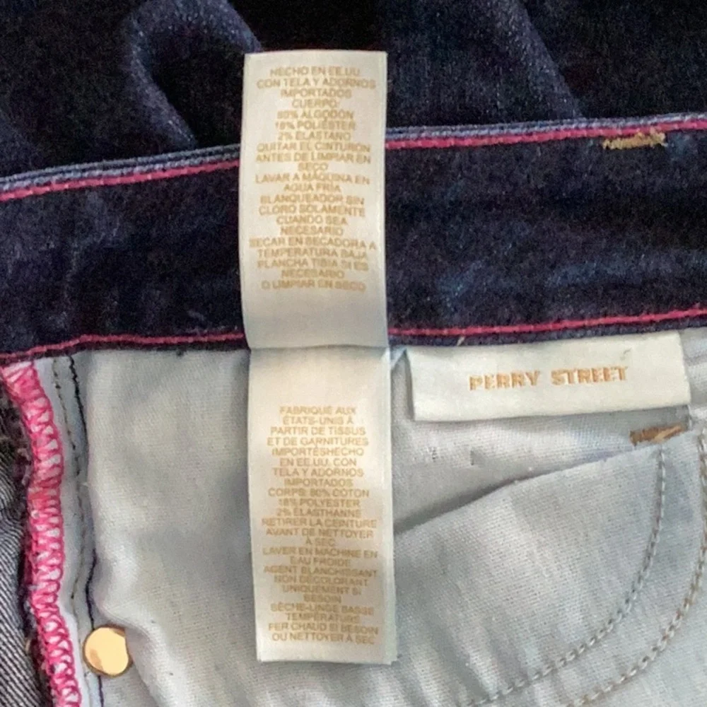 kate spade Dark Indigo Straight-Leg Jeans Perry Street Play Hooky Size 28